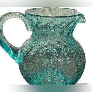 Gorgeous stunning blue green pitcher